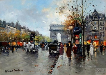 Cityscape Painting - AB champs elysees 2 Paris